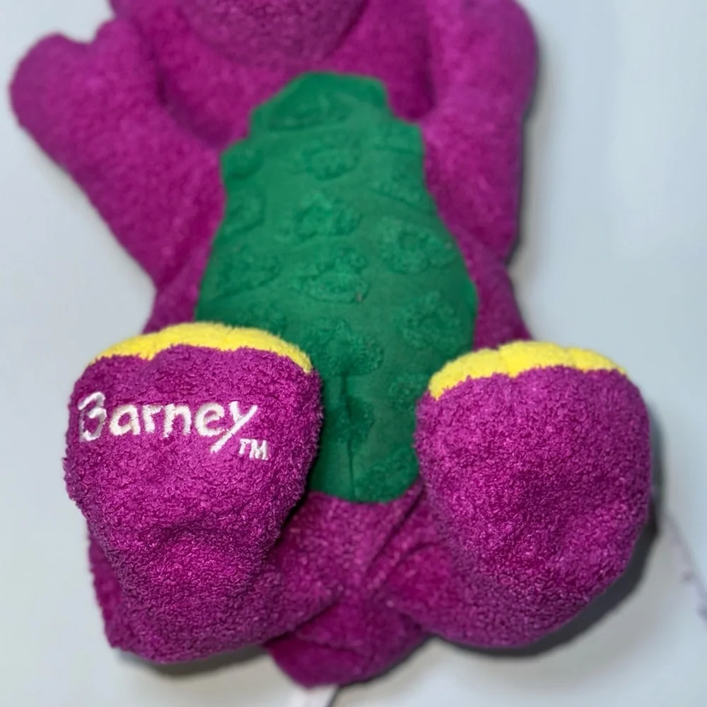 Vintage 1992 Barney Beanie Plush Made By Lyons & Golden Bear Co‎